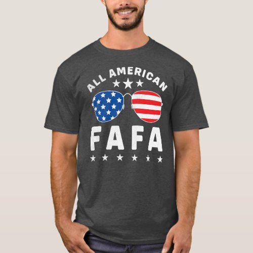 Mens All American Fafa 4th Of July Sunglasses And T_Shirt