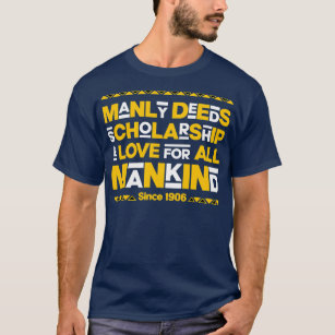 Mens Alpha African 1906 Manly Deeds Scholarship T-Shirt