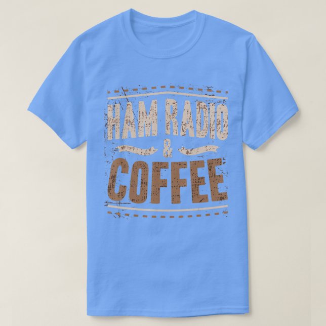 Mens Amateur Radio  Coffee Design for a Ham Radio  T-Shirt (Design Front)