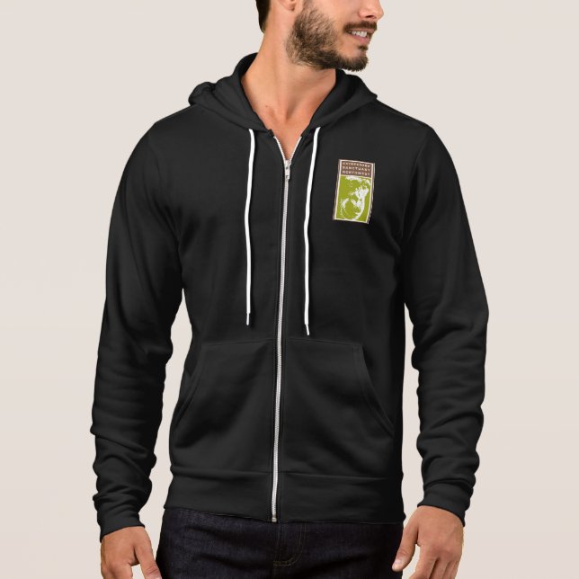 Men's American Apparel ChimpsNW Fleece Zip Hoodie (Front)