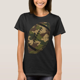 Mens american football camouflage design T-Shirt