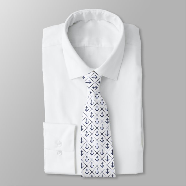 Men's Anchor Tie (Tied)