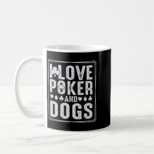 Mens And Dogs Funny Play Card Gambler Performance Coffee Mug