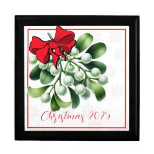 Men's and Women's Mistletoe Jewerly Box