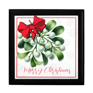 Men's and Women's Mistletoe Jewerly Box