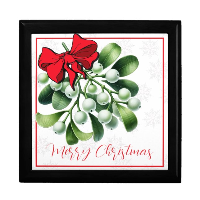 Men's and Women's Mistletoe Jewerly Box (Front)