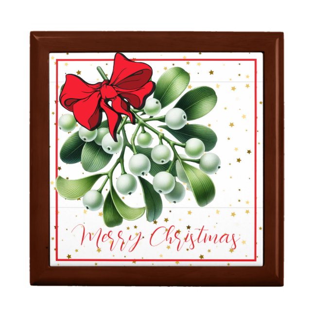 Men's and Women's Mistletoe Jewerly Box (Front)