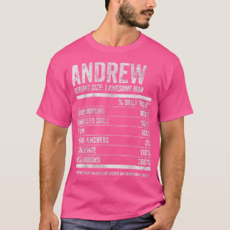 Mens Andrew Nutrition Personalized Name  Funny Nam T-Shirt