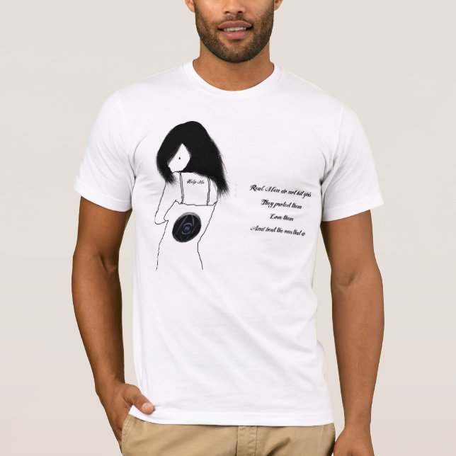 Men's Anti-Violence Against Women T-Shirt (Front)