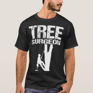 Mens Arborist Gift Dad Tree Surgeon Climbing Chain T-Shirt