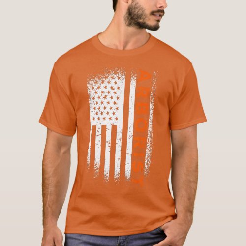 Mens Arborist US Flag  T_Shirt