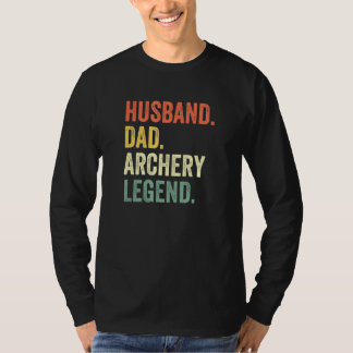 Mens Archer Husband Dad Archery Legend Vintage T-Shirt