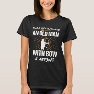 Mens Archery Archer Grandpa Bow Arrows T-Shirt
