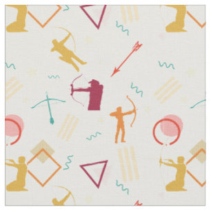 Men's Archery - Boys Bow and Arrow Pattern Fabric