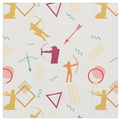 Men's Archery - Boys Bow and Arrow Pattern Fabric