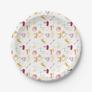 Men's Archery - Boys Bow and Arrow Pattern Paper Plates