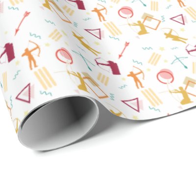 Men's Archery - Boys Bow and Arrow Pattern Wrapping Paper