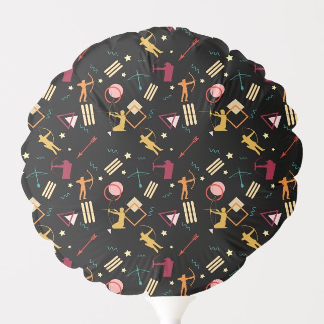 Mens Archery - Boys Bow n Arrow Abstract Art Balloon (Front)