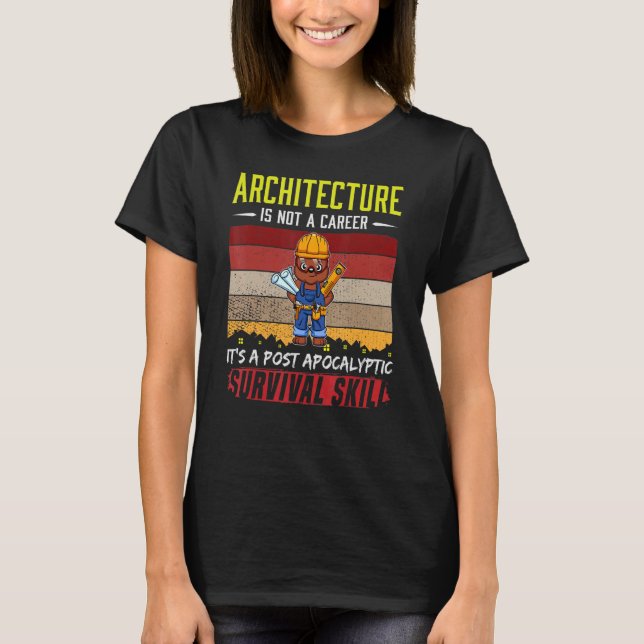Mens Architect Not A Career Technical Drawer Draft T-Shirt (Front)