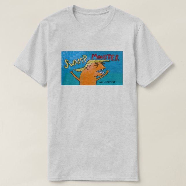 Men's Ash 'SWAMP MONSTER' shirt (Design Front)