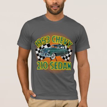 Men's Asphalt 1953 Chevy 210 T-shirt by interstellaryeller at Zazzle