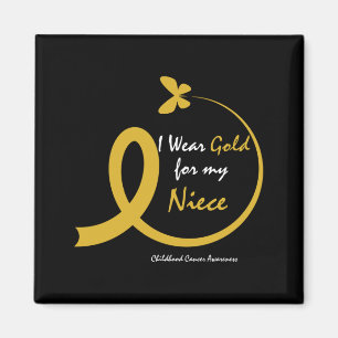 Mens Aunt Uncle Wear Gold For Niece Childhood Magnet