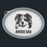 Mens Aussie Dad - Australian Shepherd Dog Dad Belt Buckle<br><div class="desc">Mens Aussie Dad - Australian Shepherd Dog Dad</div>