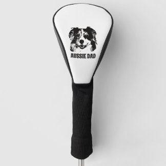 Mens Aussie Dad - Australian Shepherd Dog Dad Golf Head Cover