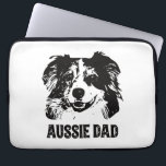 Mens Aussie Dad - Australian Shepherd Dog Dad Laptop Sleeve<br><div class="desc">Mens Aussie Dad - Australian Shepherd Dog Dad</div>