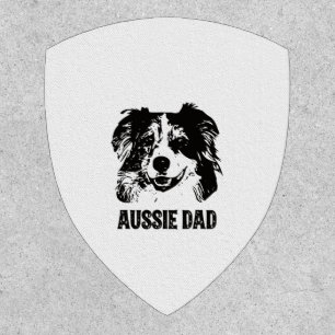 Mens Aussie Dad - Australian Shepherd Dog Dad Patch