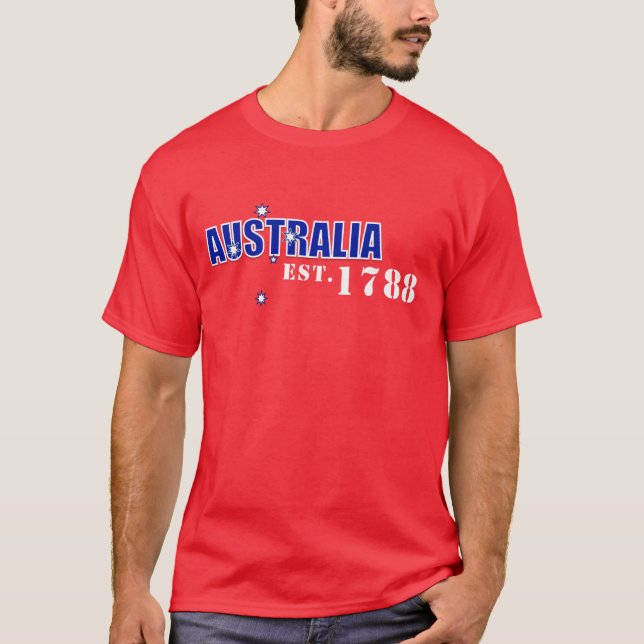 Mens Australia, Est. 1788 shirt (Front)