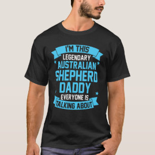 Mens Australian Shepherd Dad T-Shirt