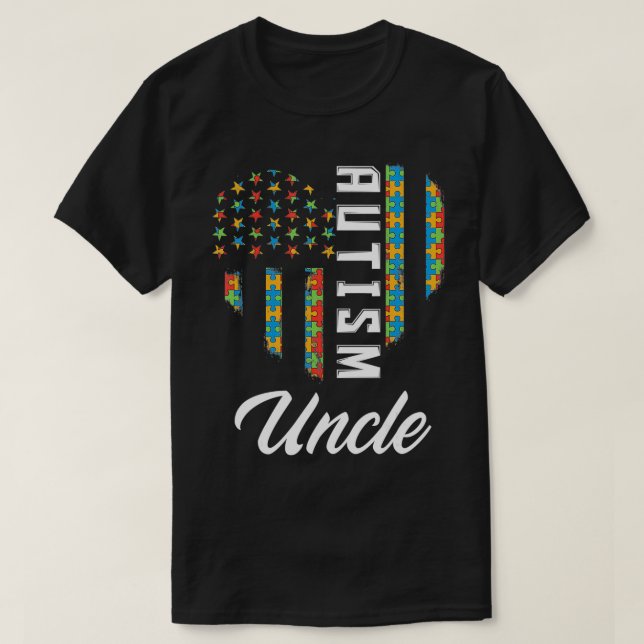 Mens Autism Awareness Autistic Niece Nephew Proud  T-Shirt (Design Front)