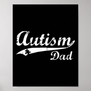 Mens Autism Dad Gifts Autism Awareness Gift Poster