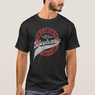 Mens Auto Mechanic Jokes For Grumpy Old Men Grandp T-Shirt
