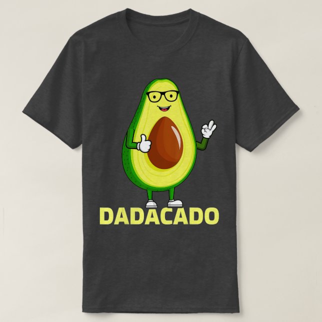 Mens Avocado Lover Funny Dadacado Father's Day Avo T-Shirt (Design Front)