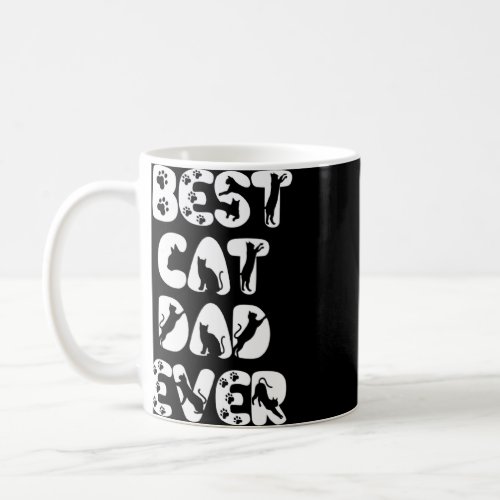 Mens Awesome Best Cat Dad Father Ever Activity Sym Coffee Mug