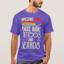 Mens Awesome Dads Have Tattoos and Beards Funny Fa T-Shirt