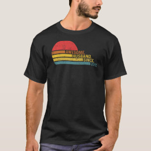 Mens Awesome Husband since 2011 Wedding Anniversar T-Shirt