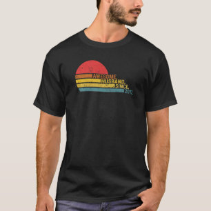 Mens Awesome Husband since 2017 Wedding Anniversar T-Shirt