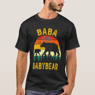 Mens Baba Of The Baby Bear Birthday Baba Fathers D T-Shirt