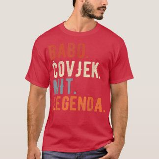 Mens Babo Bosnia Father Bosnian Dad Bosna  T-Shirt