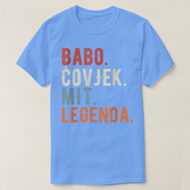 Mens Babo Bosnia Father Bosnian Dad Bosna  T-Shirt (Design Front)