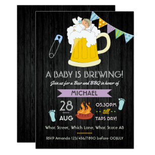 For Dad Baby Shower Invitations Zazzle