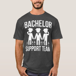 Mens Bachelor Support Team Bachelor Party Wedding  T-Shirt