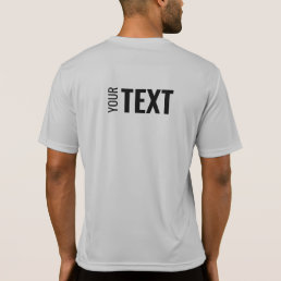 Mens Back Side Print Template Modern Sport T-Shirt