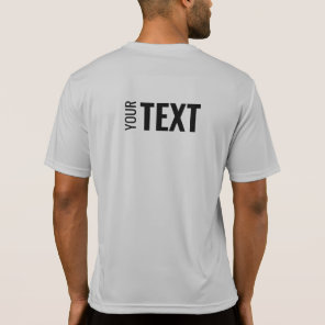Mens Back Side Print Template Modern Sport T-Shirt