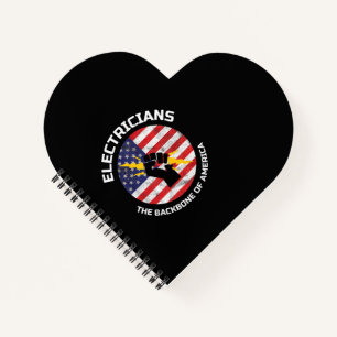 Mens Backbone Of America Electrician  Electrical Notebook