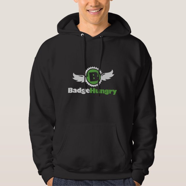 Men's BadgeHungry Hoodie (Front)