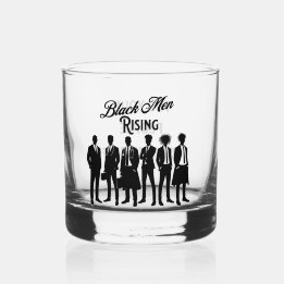 Men's Bar and Liquor Bourbon Scotch/Black Men's Whiskey Glass